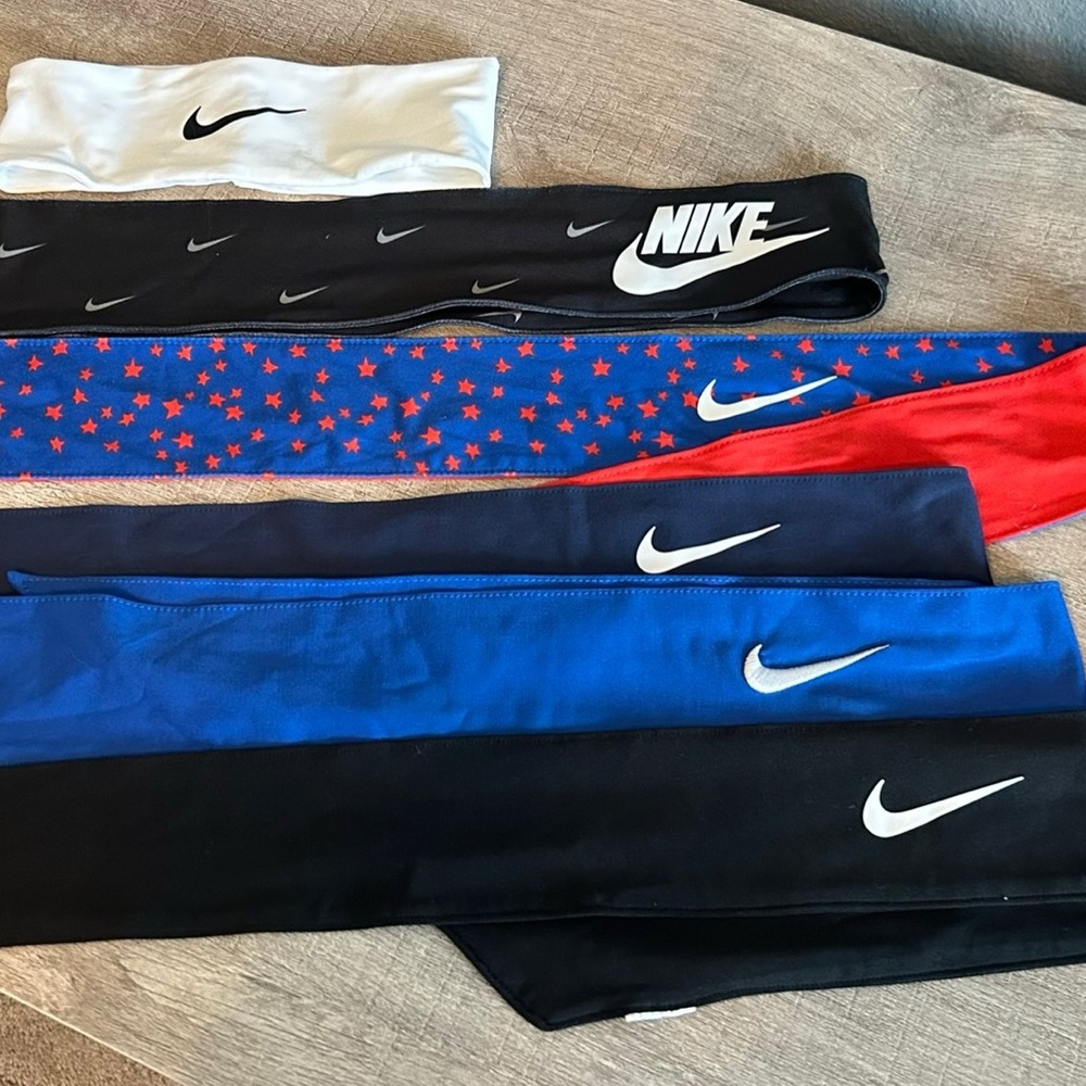 Nike Headband Collection - Black, White, Blue, Red